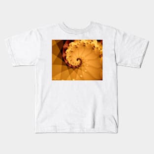 Spiral in Brown Kids T-Shirt